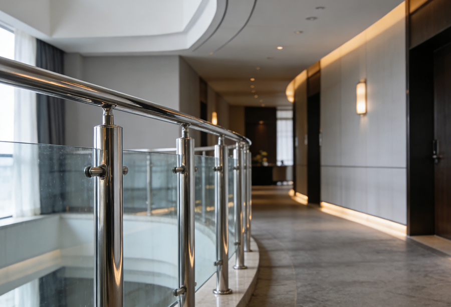 Customized high-end railing project for an international hotel group