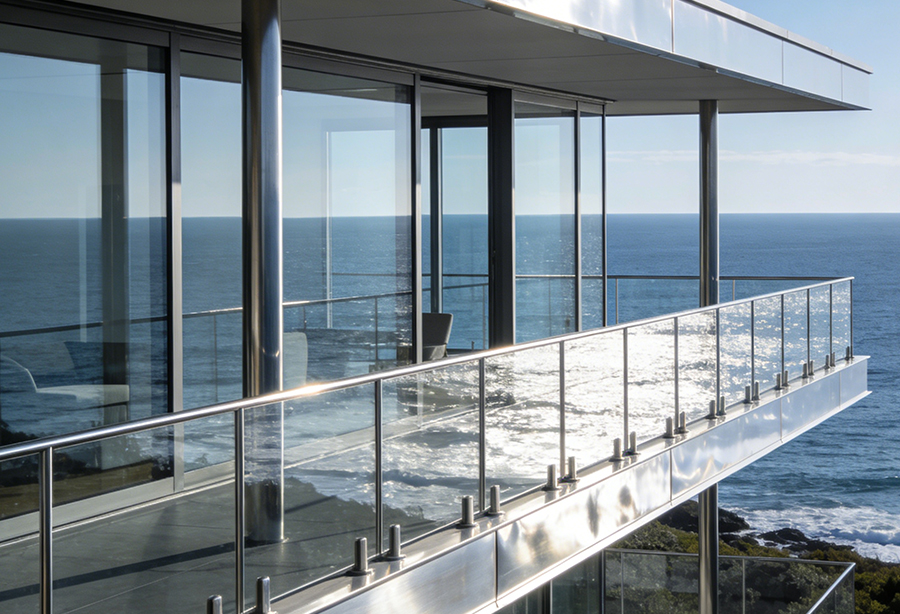 Australian coastal villa glass curtain wall project