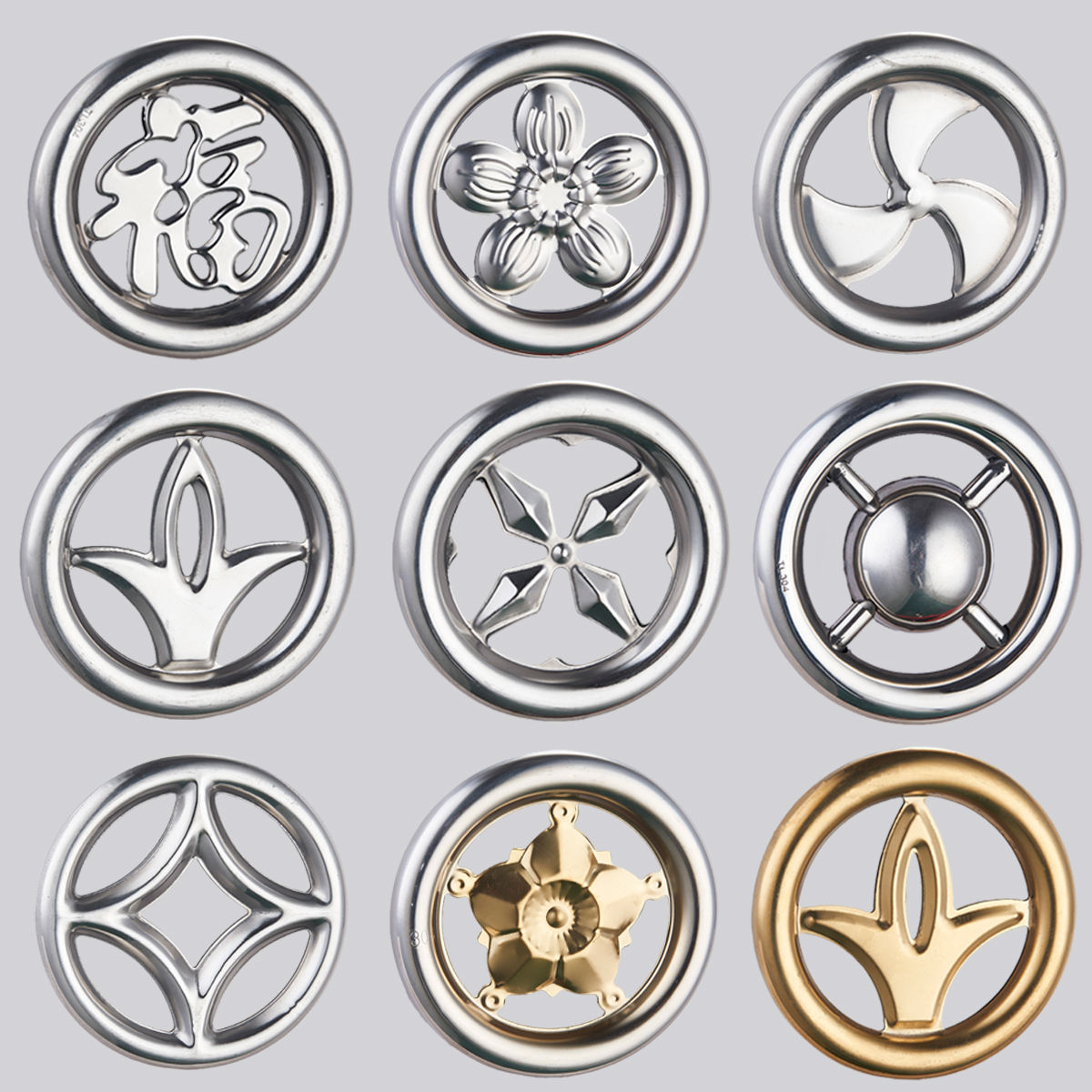 Stainless Steel Balcony Handrail Balustrade Accessories Decorative Flower Shape Door & Window Fitting Made From Glass