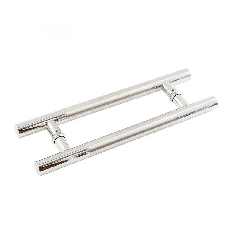 Modern Style Chinese-Style Stainless Steel and Wood Glass Door Handle Sliding Shop and Hotel Windows Pull Handle