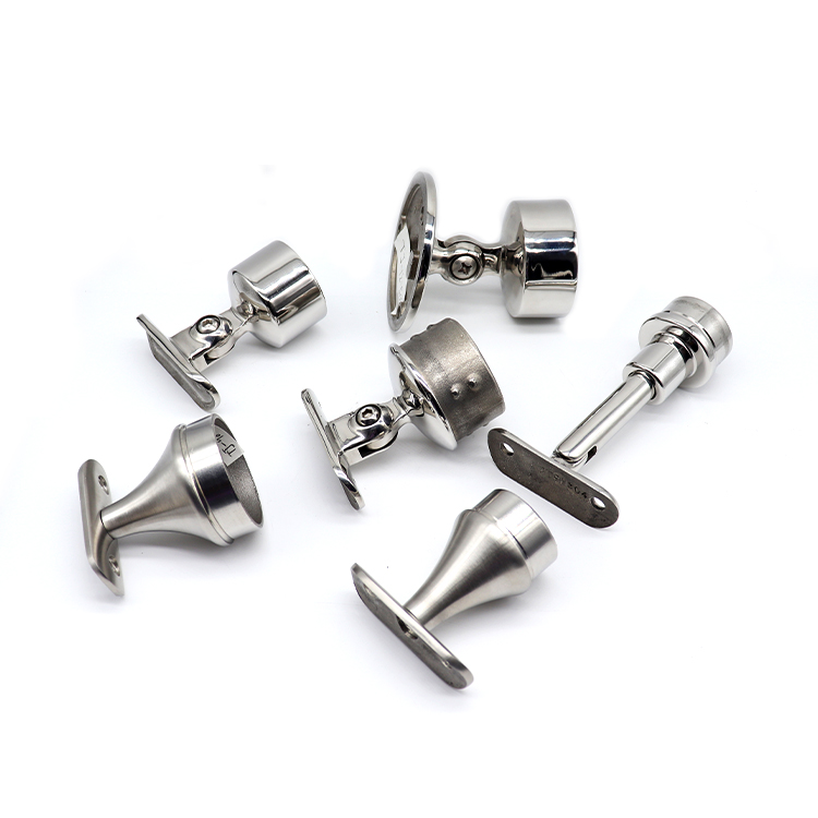 Stainless Steel Handrail Bracket for Balcony Stair and Frameless Glass Railing System