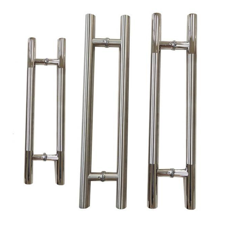 Modern Style Chinese-Style Stainless Steel and Wood Glass Door Handle Sliding Shop and Hotel Windows Pull Handle