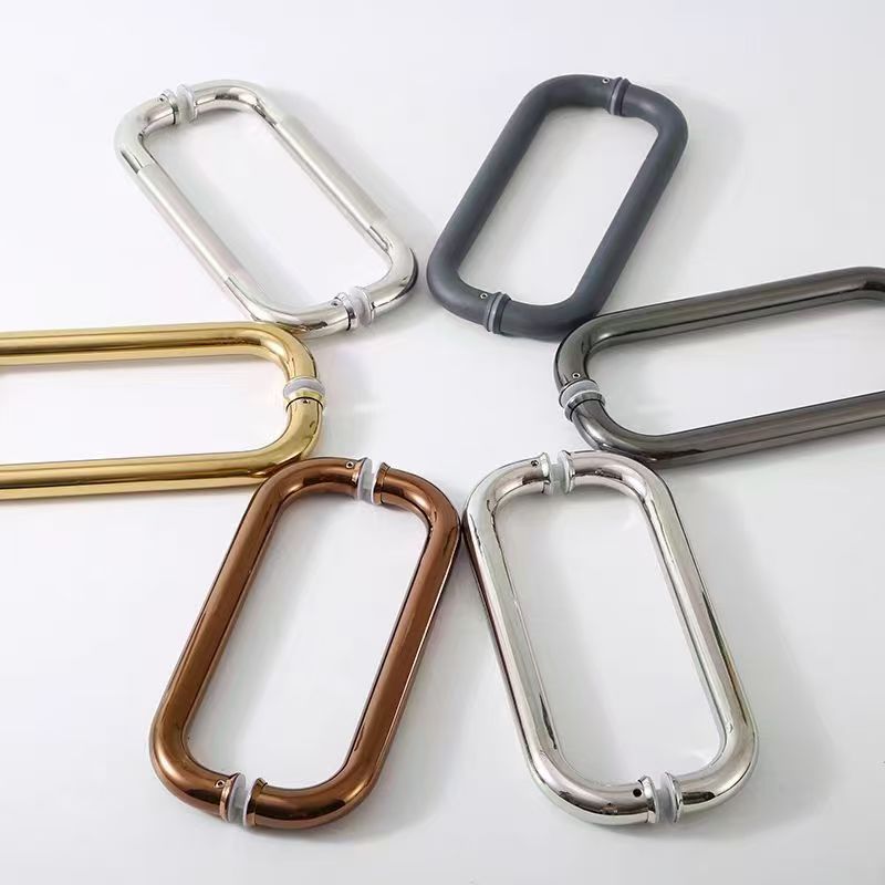 Modern European-style Stainless Steel 304 Glass Door Handle for Hotel Sliding Glass Door Pull Handle