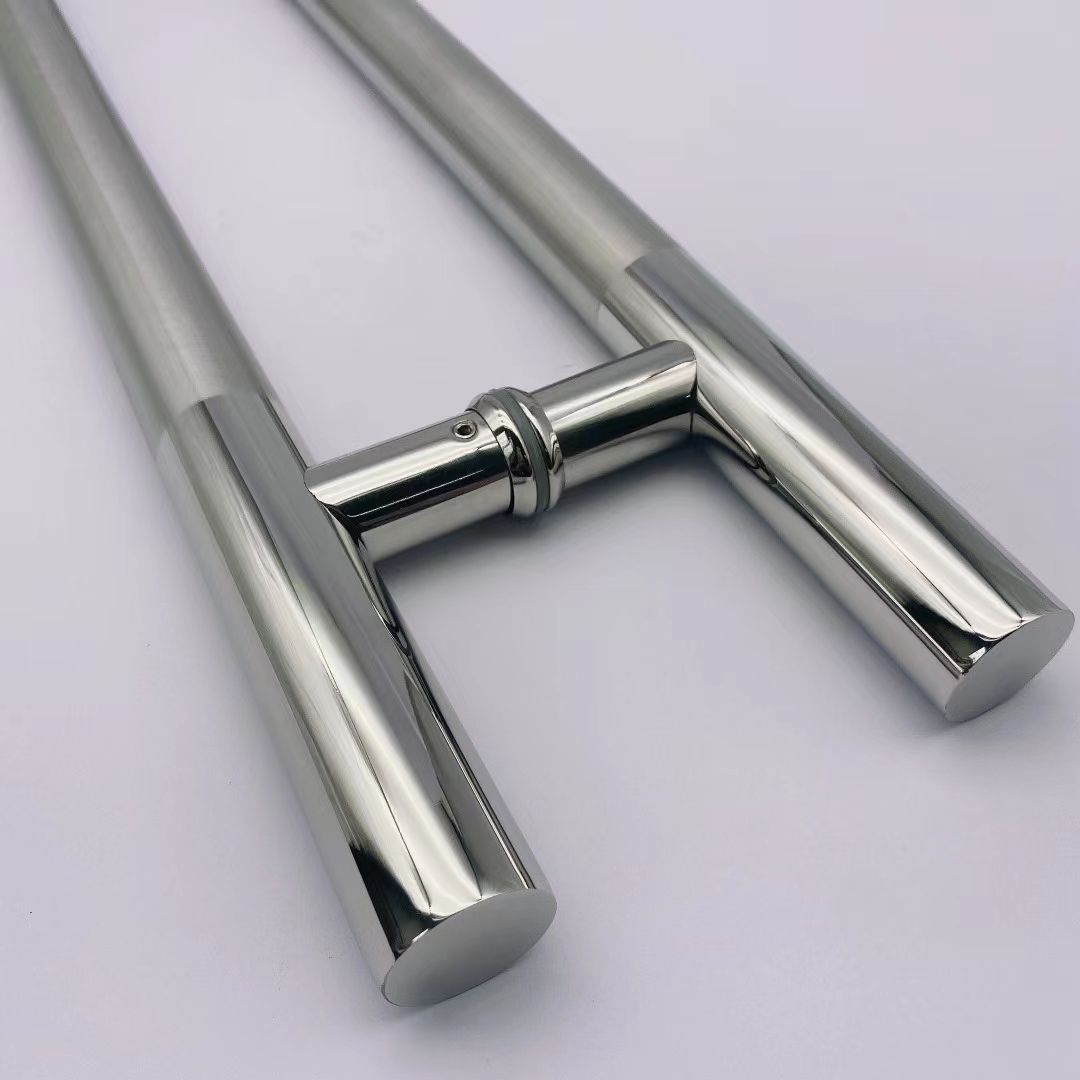 Modern European-style Stainless Steel 304 Glass Door Handle for Hotel Sliding Glass Door Pull Handle