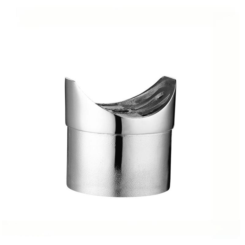 Modern Stainless Steel Staircase Fittings Outdoor Balcony Wall Mounted Balustrade Top Bracket Handrail Railing Casting Plastic