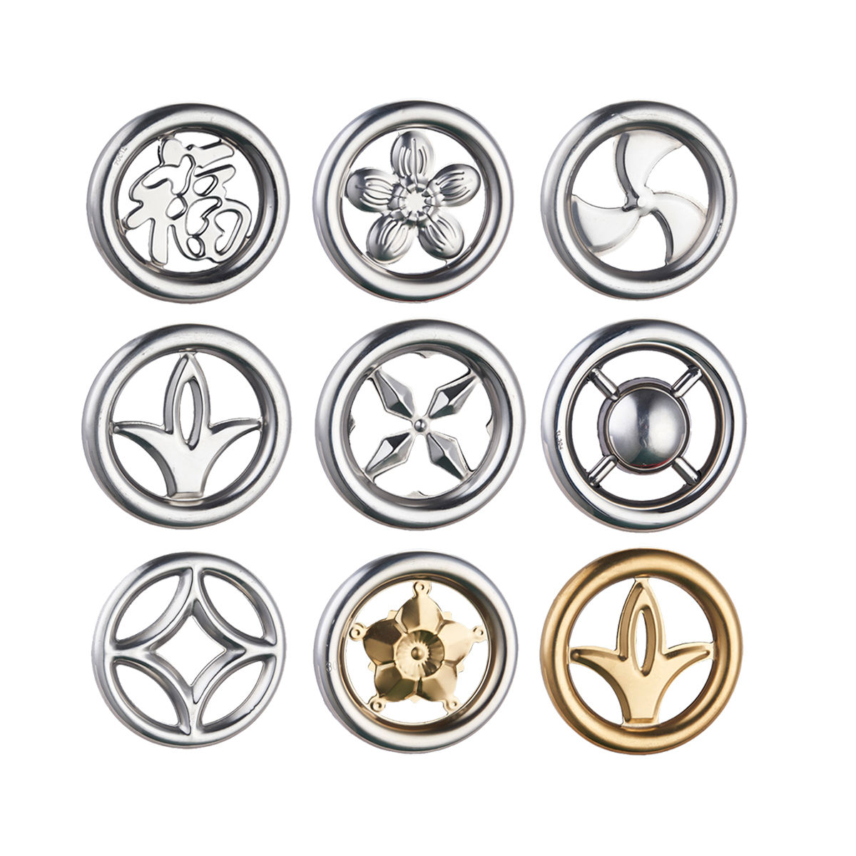 Stainless Steel Decorative Flowers Hardware Accessories for Stairs and Windows Glass Material