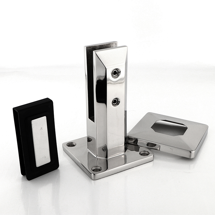 Popular New Design Stainless Steel Duplex 2205 Frameless Glass to Wall Side Mount Spigot