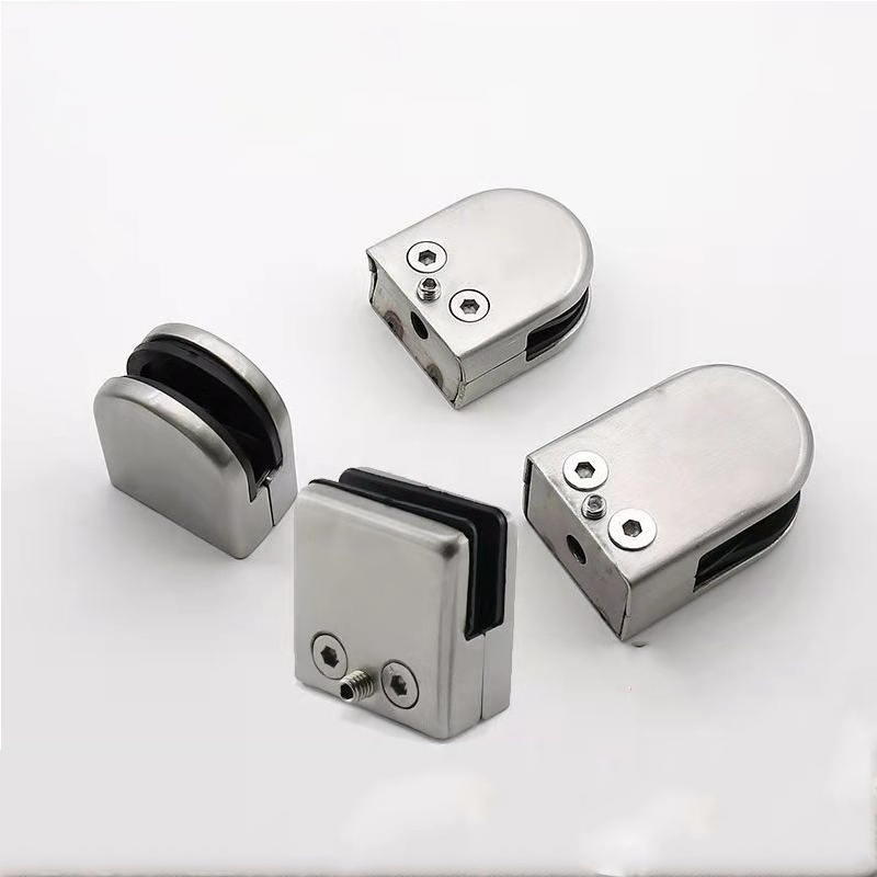 Metal Stainless Steel Glass Stair Railing Clamp of Balustrade Handrail Fittings Baluster Accessories