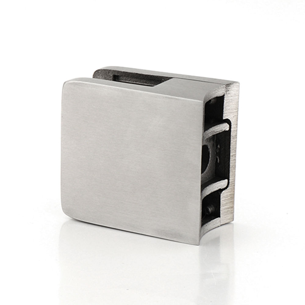 Multi-Specification Safety Balcony Balustrade Glass Clamp Large Square Type Flat Back square Handrail Fittings