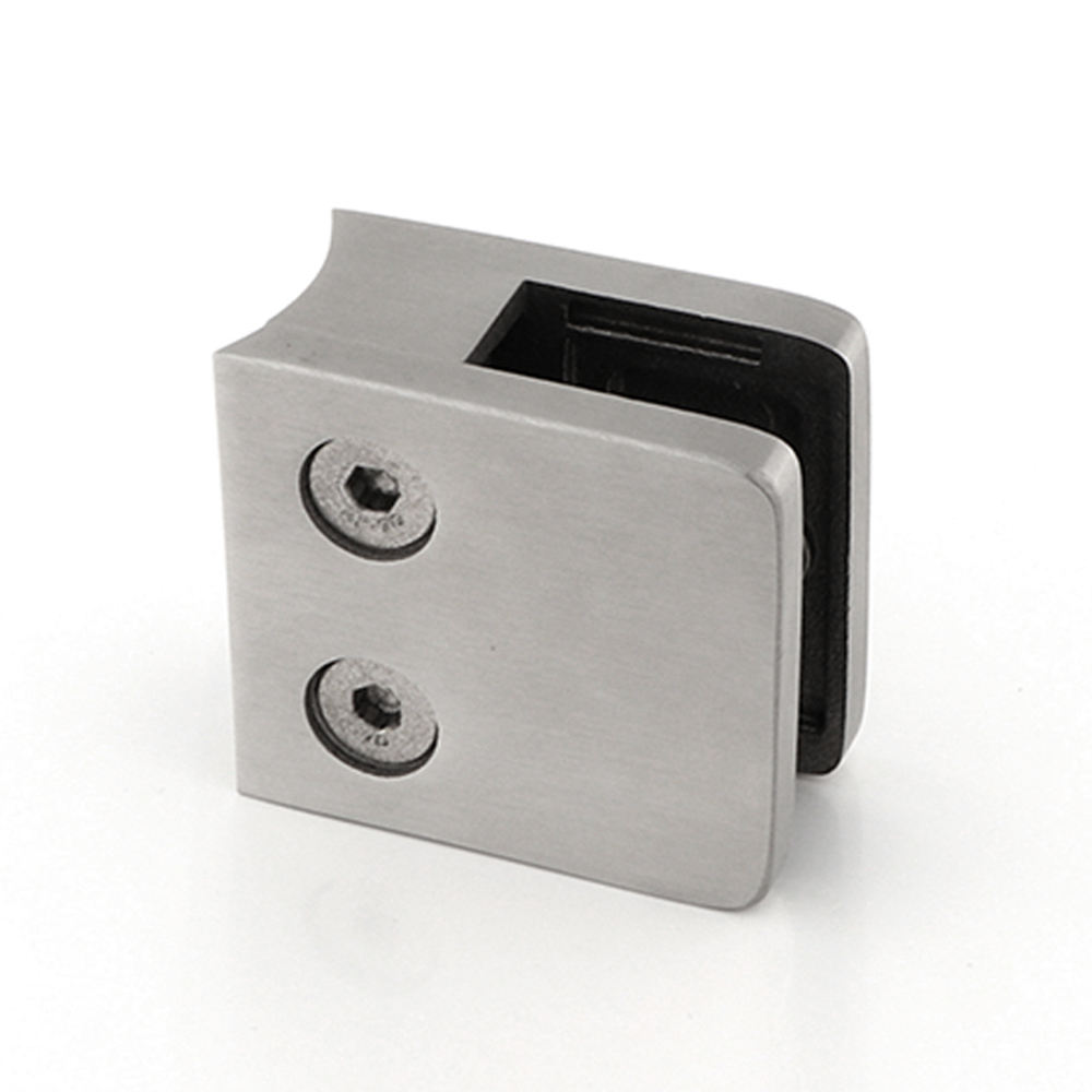 Multi-Specification Safety Balcony Balustrade Glass Clamp Large Square Type Flat Back square Handrail Fittings