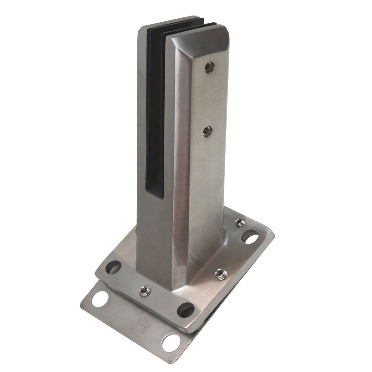 2205 Duplex Stainless Steel Angle Glass Spigot 10-12mm Modern Outdoor Railing Rust Resistant Easy  Lifetime Warranty