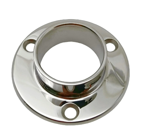 Stainless Steel Stair Railing End Cap with Flange Base for Balcony Fence
