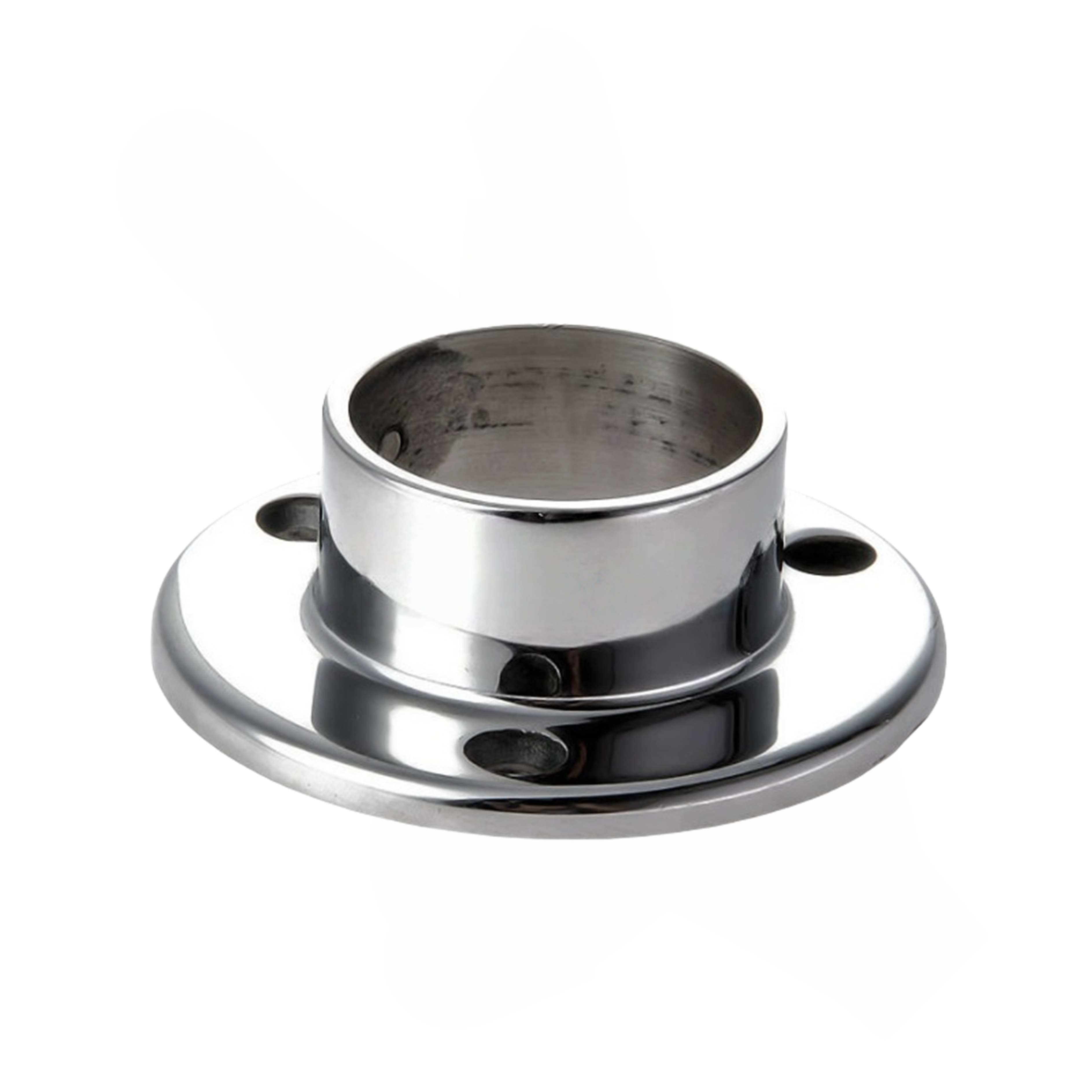 Stainless Steel Stair Railing End Cap with Flange Base for Balcony Fence