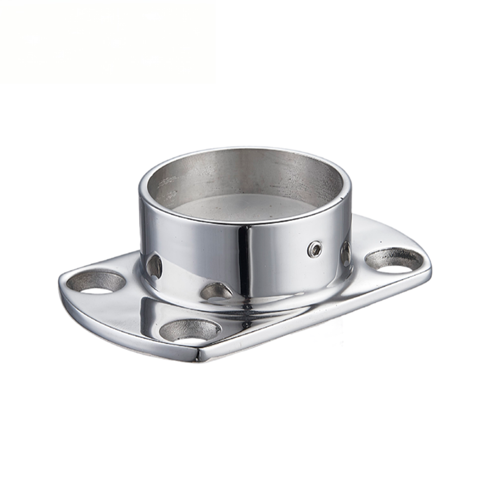 Stainless Steel Flange Base Railing Column Staircase Handrail Fixing Seat