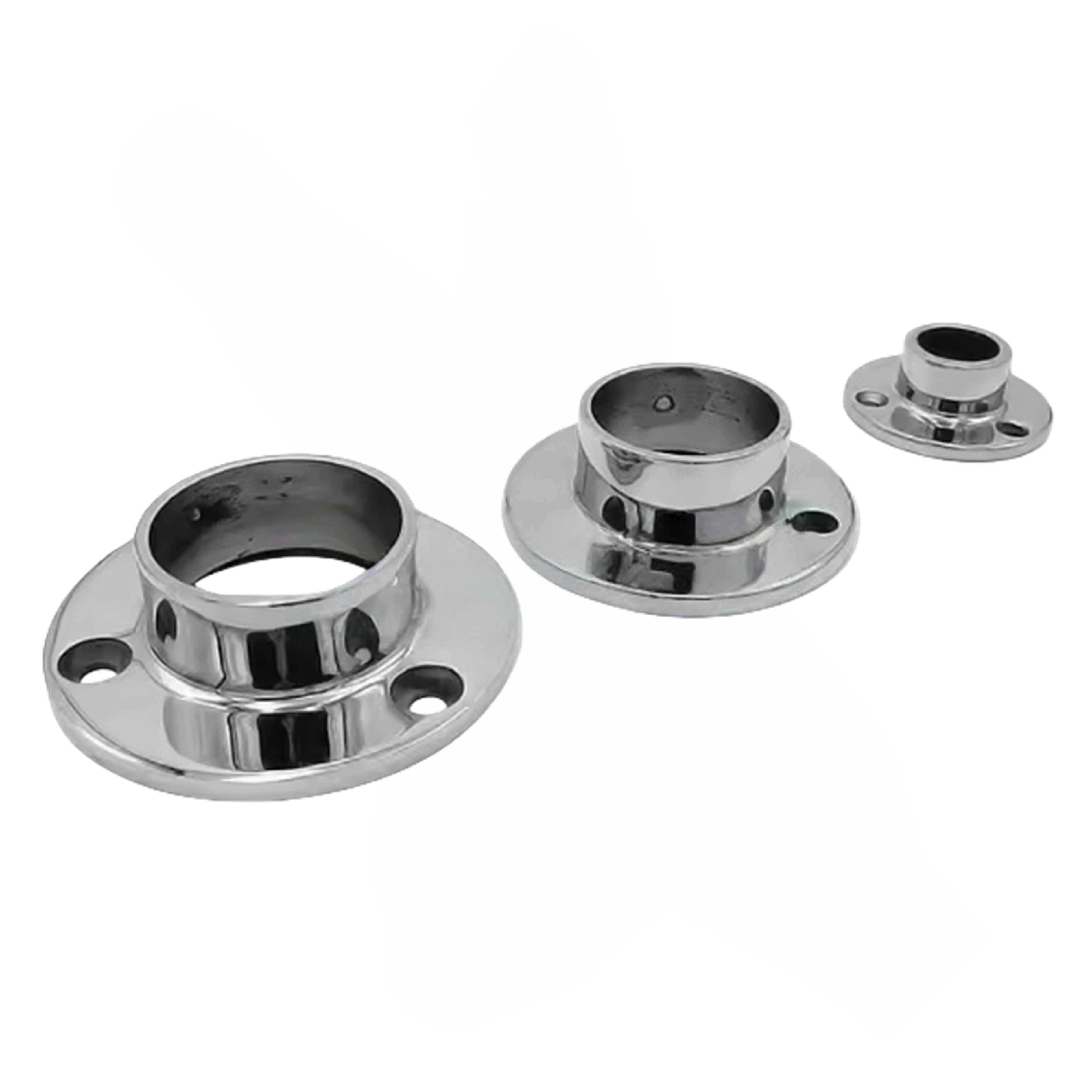 Stainless Steel Stair Railing End Cap with Flange Base for Balcony Fence