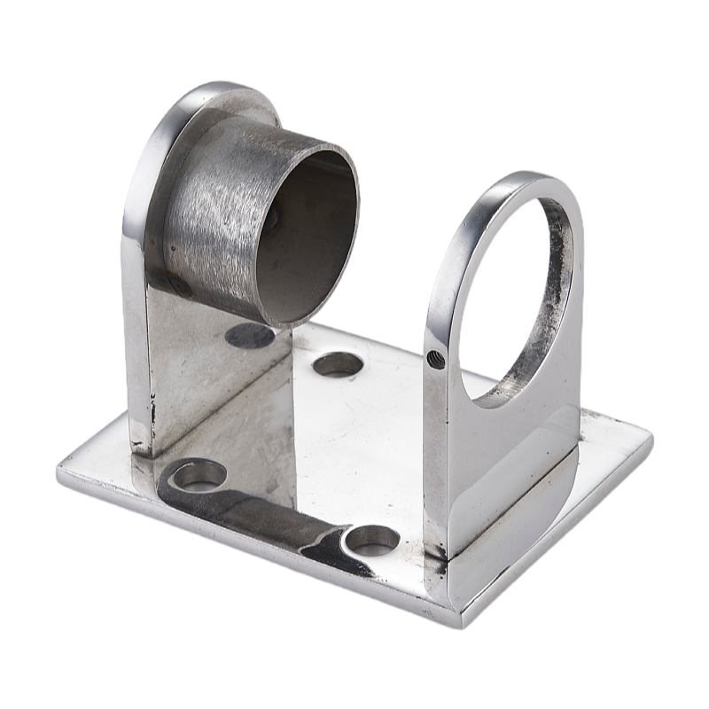 High Quality Modern Style Stainless Steel Handrail Railing Fittings Oblong Post Base Plate Tube for Fence Balustrades Decoration