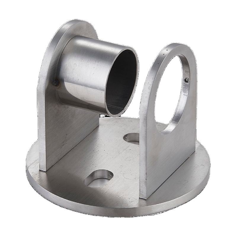 High Quality Modern Style Stainless Steel Handrail Railing Fittings Oblong Post Base Plate Tube for Fence Balustrades Decoration