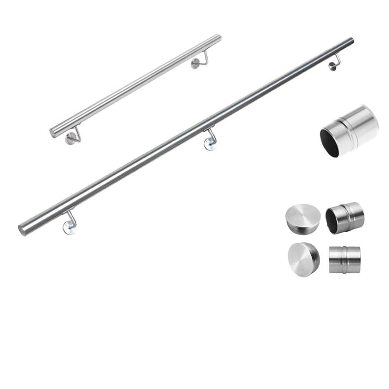 Stainless Steel Balustrade for Hotel Outdoor Stair Glass Railing Fence Balcony Cable Handrail Bracket Rod Post Fence Accessories