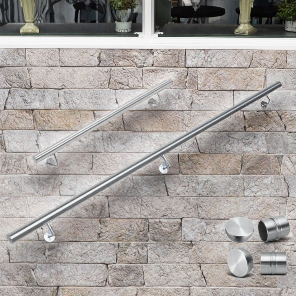 Stainless Steel Balustrade for Hotel Outdoor Stair Glass Railing Fence Balcony Cable Handrail Bracket Rod Post Fence Accessories