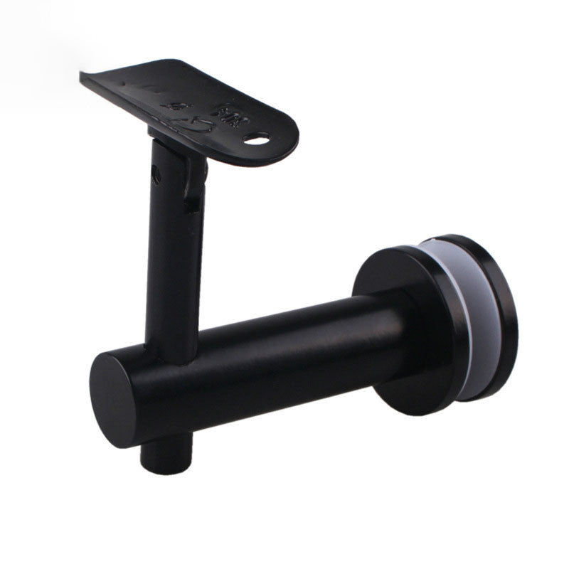 Modern Black Stainless Steel Stair Railing Glass Wall Bracket
