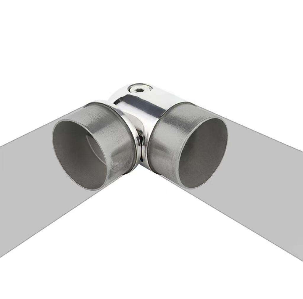Adjustable Golden Stainless Steel 90/180 Degree Elbow Modern Flexible Tube Connector Joint for Staircase Balustrade Fittings