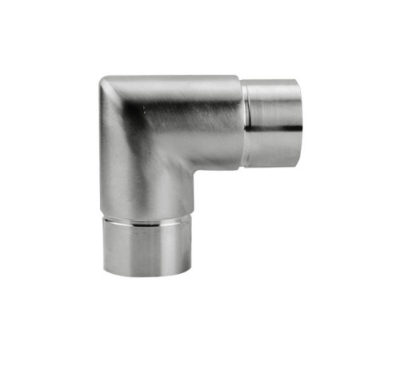 Stainless Steel Balcony Railing Square Tube Elbow Stair Handrail 90 Degree Connector