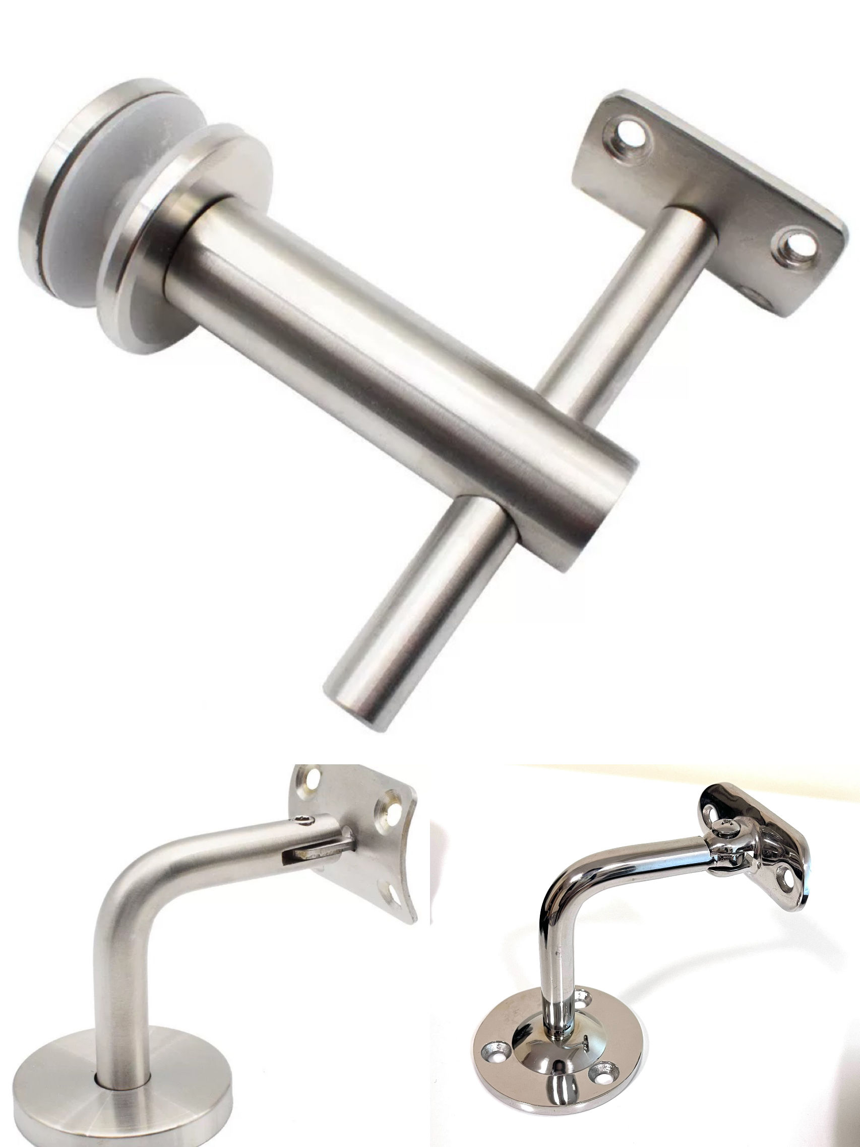 Durable Contemporary Iron Handrail Bracket Wall Mount Safety Railing Installation Accessories for Secure Support