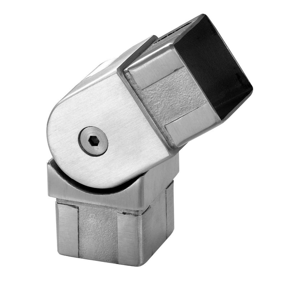 Stainless Steel Stair Railing Fittings - Slot Tube Swivel Joint Connectors