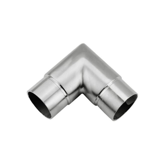 Stainless Steel Balcony Railing Square Tube Elbow Stair Handrail 90 Degree Connector