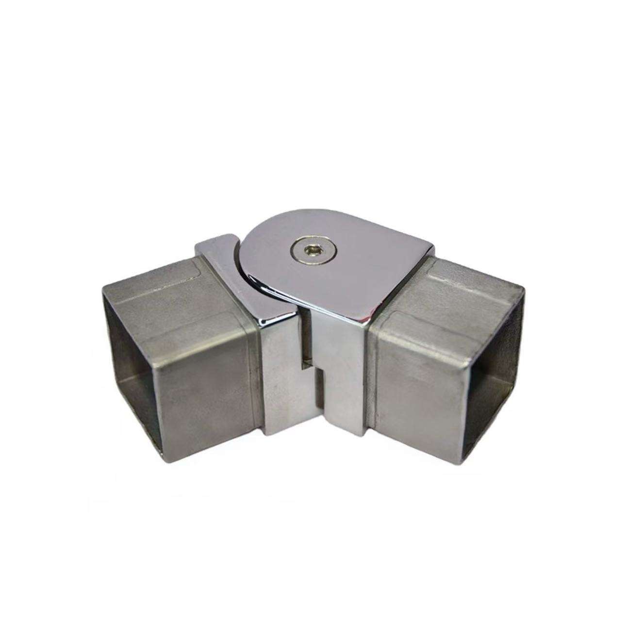 Stainless Steel Stair Railing Fittings - Slot Tube Swivel Joint Connectors