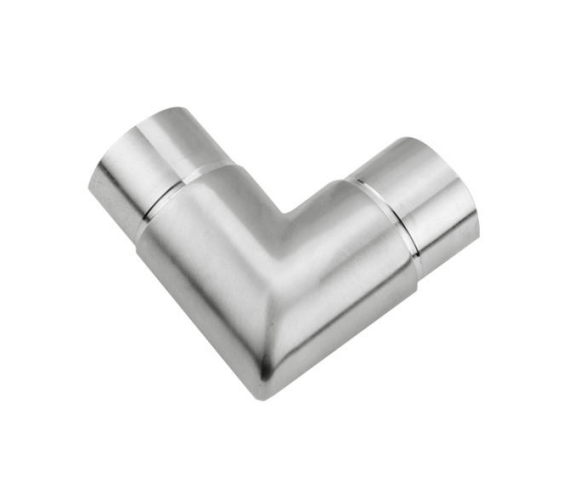 Stainless Steel Balcony Railing Square Tube Elbow Stair Handrail 90 Degree Connector