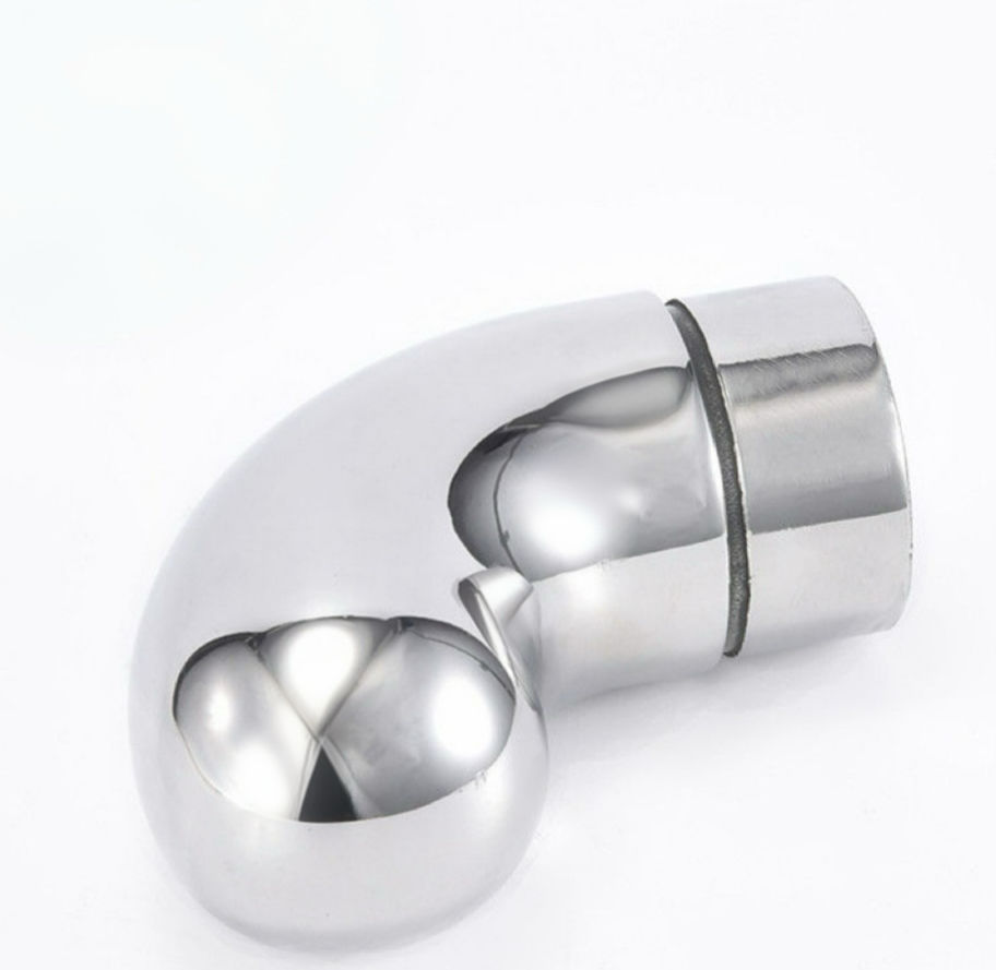 New Design Stainless Steel Cable Railing Satin Staircase Handrail Precision Casting Pipe Accessories Elbow Decorative End Caps