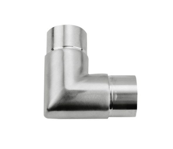 Stainless Steel Balcony Railing Square Tube Elbow Stair Handrail 90 Degree Connector