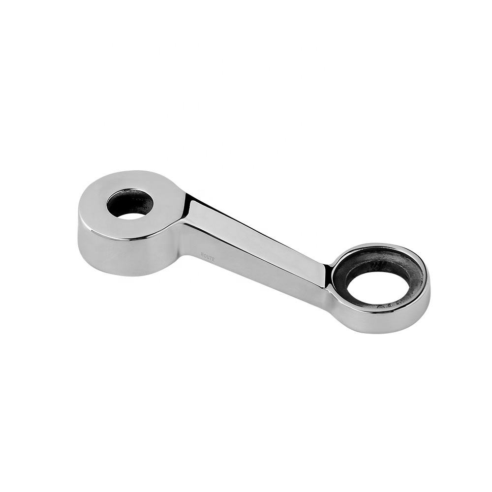 Point Fixing Glass Curtain Walls Spider System Stainless Steel Short Single Arm with Satin Finished