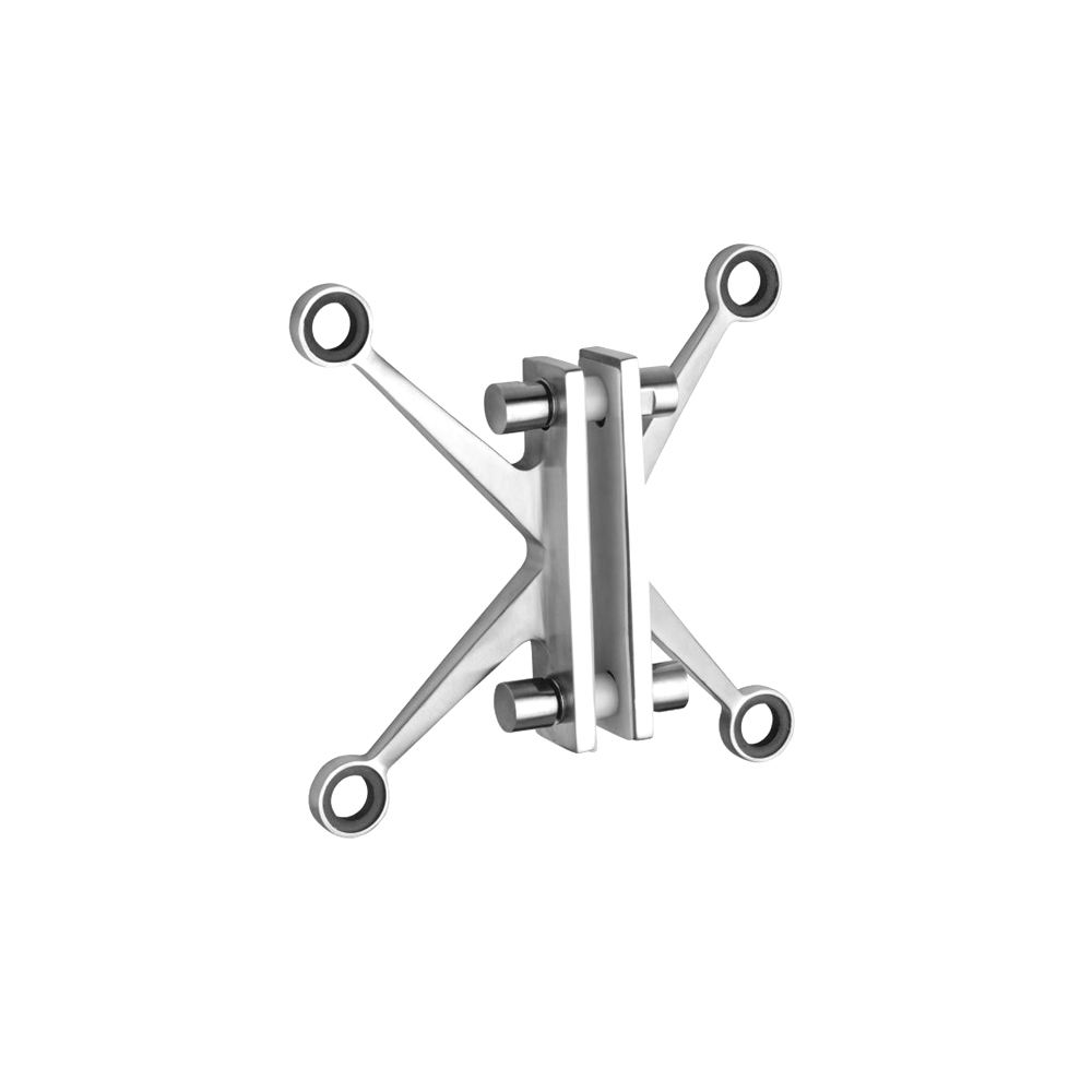Hot Sale Stainless Steel Point Fixing Glass Curtain Walls Spider System K/T Spider Mirror Satin Finish Glass Facade Canopy