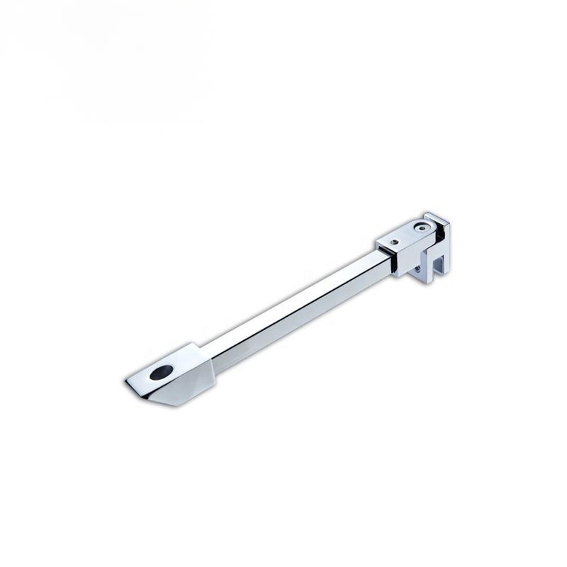 Modern Stainless Steel Square Tube Glass Support Rod for Shower Room Fixed Frameless Design with Easy Installation Hotel Use
