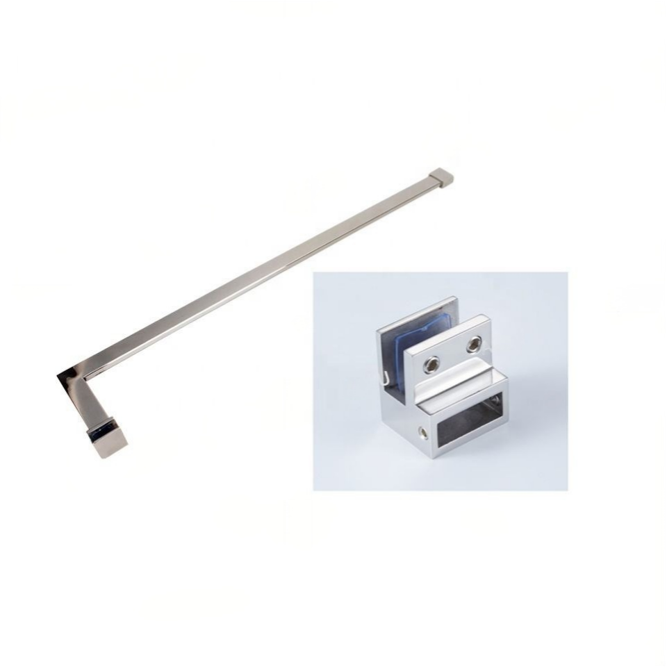 Modern Style Frameless Tempered Glass Door Accessories for Shower Sliding System Folding Glass Bathroom Door Window Accessories