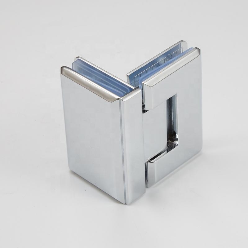 90 Degree Glass Shower Door Hinge Brass Enclosure Accessories Stainless Steel 180 Degree Adjustable Door Glass Hinge