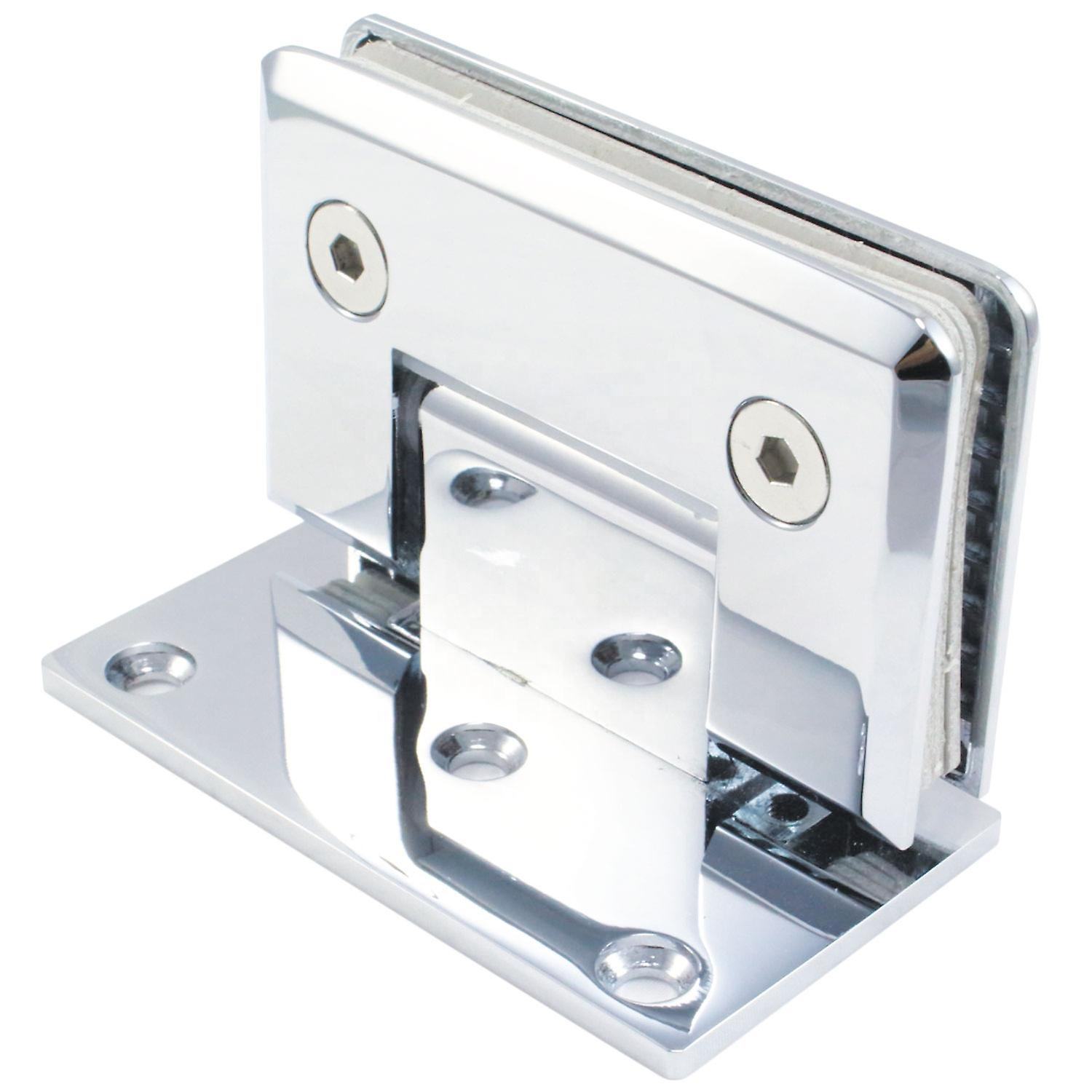 Hardware Glass Accessories Stainless Steel Swimming Pool Balcony Bathroom square Frameless Glass Hinge