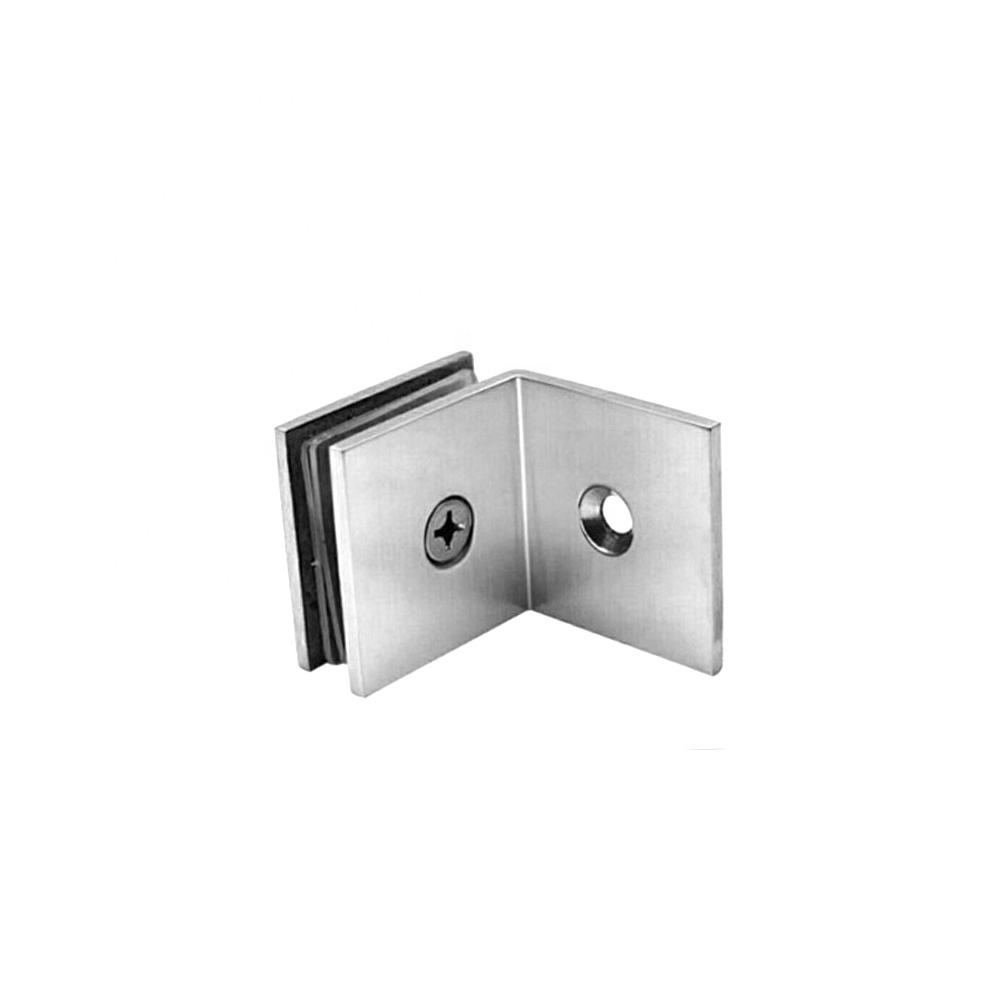 Good 90 Degree Stainless Steel Glass to Wall Glass Clip for Shower Enclosure Shower Doors Glass Fitting Bathroom