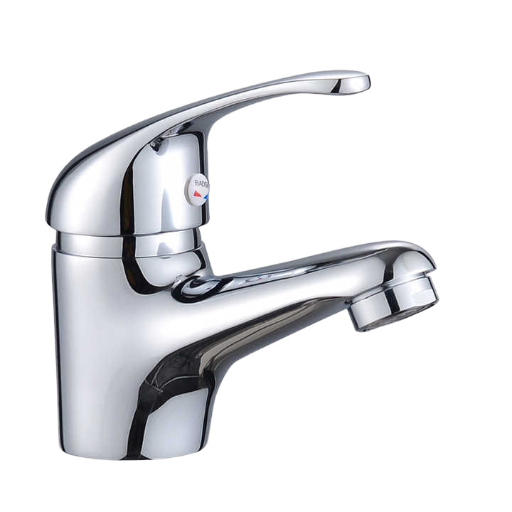 All-copper Single-hole Washbasin Faucet, Hot and Cold , Warm and Cool Countertop Basin, Bathroom Basin, Single-cold Faucet