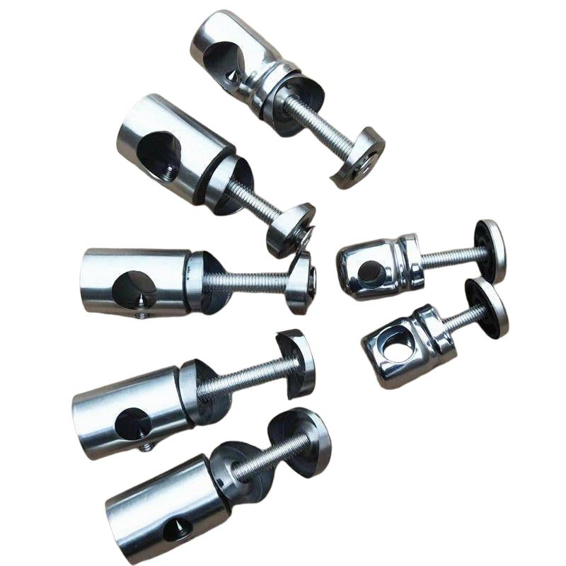 Stainless Steel Removable Wall Bracket Tube Connector Fittings for SS Handrail