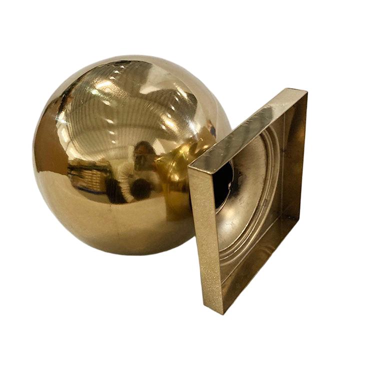 Balustrade Handrail Staircase Stainless Steel 304 Round Golden Stainless Steel Decorative Ball Tube Fittings