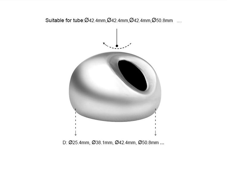 Stainless Steel Bracket Base Can Be Fitted With Top 90 Flat Tube Joint