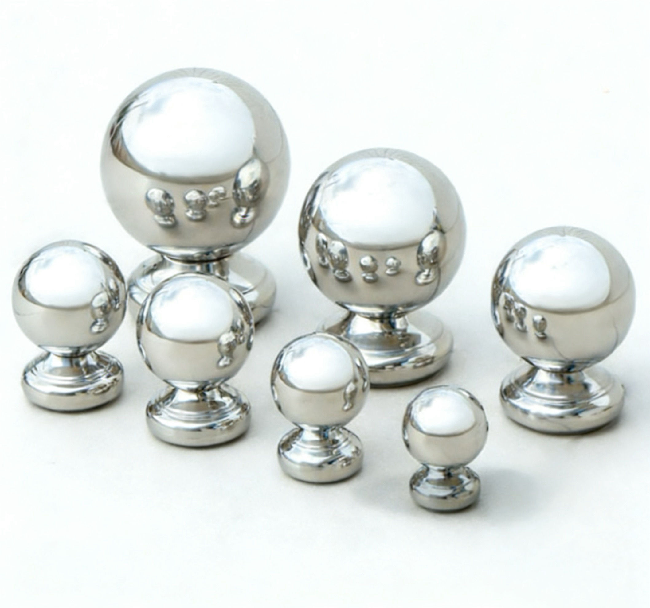 High-Polished Stainless Steel Decorative Ball Fence Posts - Rustproof and Durable