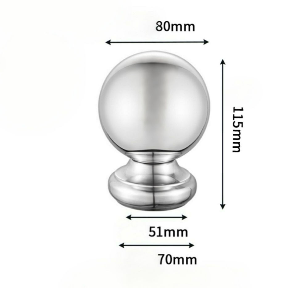 High-Polished Stainless Steel Decorative Ball Fence Posts - Rustproof and Durable